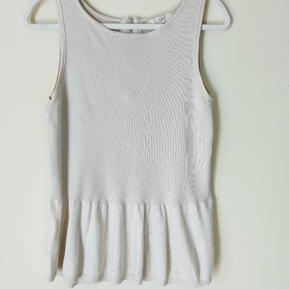 Loft peplum top